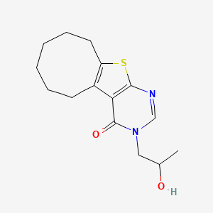 3-(2-hydroxypropyl)-5,6,7,8,9,10-hexahydrocycloocta[4,5]thieno[2,3-d]pyrimidin-4(3H)-one