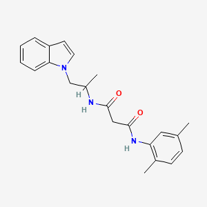 N-(2,5-dimethylphenyl)-N'-[2-(1H-indol-1-yl)-1-methylethyl]malonamide