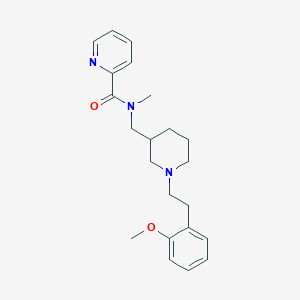 molecular formula C22H29N3O2 B3782759 N-({1-[2-(2-methoxyphenyl)ethyl]-3-piperidinyl}methyl)-N-methyl-2-pyridinecarboxamide 