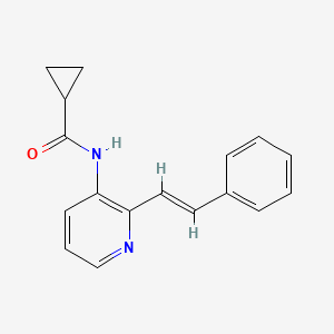 N-{2-[(E)-2-phenylvinyl]pyridin-3-yl}cyclopropanecarboxamide