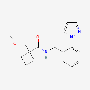 1-(methoxymethyl)-N-[2-(1H-pyrazol-1-yl)benzyl]cyclobutanecarboxamide