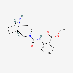 ethyl 2-{[(1S*,6R*)-3,9-diazabicyclo[4.2.1]non-3-ylcarbonyl]amino}benzoate