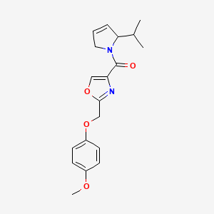 4-[(2-isopropyl-2,5-dihydro-1H-pyrrol-1-yl)carbonyl]-2-[(4-methoxyphenoxy)methyl]-1,3-oxazole