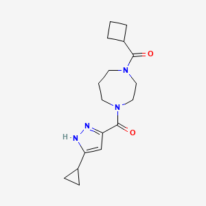 1-(cyclobutylcarbonyl)-4-[(3-cyclopropyl-1H-pyrazol-5-yl)carbonyl]-1,4-diazepane