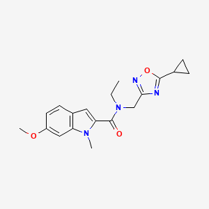 N-[(5-cyclopropyl-1,2,4-oxadiazol-3-yl)methyl]-N-ethyl-6-methoxy-1-methyl-1H-indole-2-carboxamide