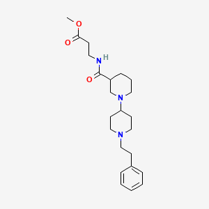 Methyl 3-[[1-[1-(2-phenylethyl)piperidin-4-yl]piperidine-3-carbonyl]amino]propanoate