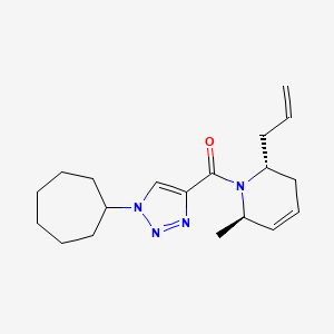 molecular formula C19H28N4O B3782871 (2R*,6R*)-2-allyl-1-[(1-cycloheptyl-1H-1,2,3-triazol-4-yl)carbonyl]-6-methyl-1,2,3,6-tetrahydropyridine 