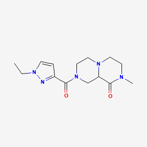 8-[(1-ethyl-1H-pyrazol-3-yl)carbonyl]-2-methylhexahydro-2H-pyrazino[1,2-a]pyrazin-1(6H)-one