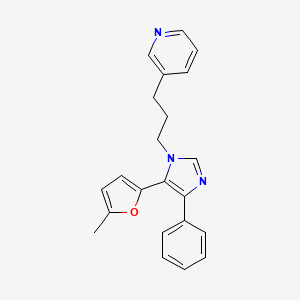 3-{3-[5-(5-methyl-2-furyl)-4-phenyl-1H-imidazol-1-yl]propyl}pyridine