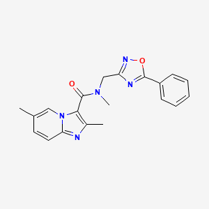 N,2,6-trimethyl-N-[(5-phenyl-1,2,4-oxadiazol-3-yl)methyl]imidazo[1,2-a]pyridine-3-carboxamide