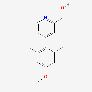 [4-(4-methoxy-2,6-dimethylphenyl)-2-pyridinyl]methanol