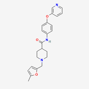 1-[(5-methyl-2-furyl)methyl]-N-[4-(3-pyridinyloxy)phenyl]-4-piperidinecarboxamide