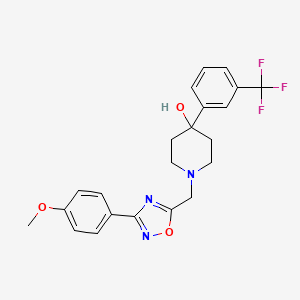 1-{[3-(4-methoxyphenyl)-1,2,4-oxadiazol-5-yl]methyl}-4-[3-(trifluoromethyl)phenyl]-4-piperidinol