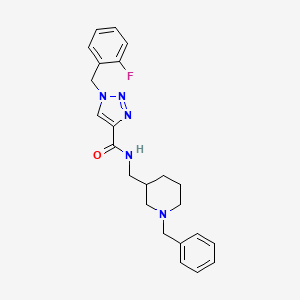 N-[(1-benzyl-3-piperidinyl)methyl]-1-(2-fluorobenzyl)-1H-1,2,3-triazole-4-carboxamide