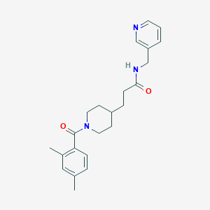 3-[1-(2,4-dimethylbenzoyl)-4-piperidinyl]-N-(3-pyridinylmethyl)propanamide