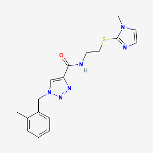 1-(2-methylbenzyl)-N-{2-[(1-methyl-1H-imidazol-2-yl)thio]ethyl}-1H-1,2,3-triazole-4-carboxamide