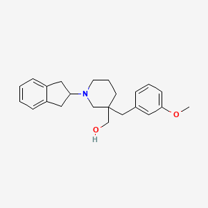 [1-(2,3-dihydro-1H-inden-2-yl)-3-(3-methoxybenzyl)-3-piperidinyl]methanol