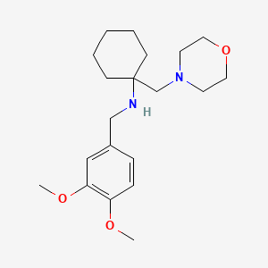 (3,4-dimethoxybenzyl)[1-(4-morpholinylmethyl)cyclohexyl]amine