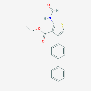 Ethyl 2-formamido-4-(4-phenylphenyl)thiophene-3-carboxylate