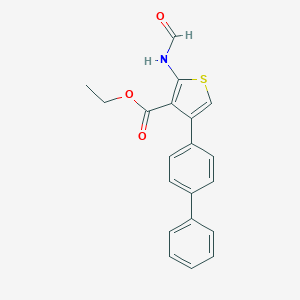 molecular formula C20H17NO3S B378313 Ethyl 2-formamido-4-(4-phenylphenyl)thiophene-3-carboxylate CAS No. 312528-01-1