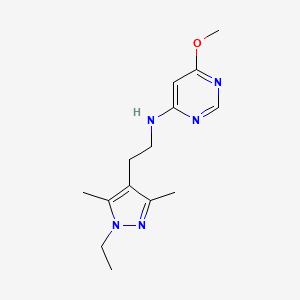 N-[2-(1-ethyl-3,5-dimethyl-1H-pyrazol-4-yl)ethyl]-6-methoxypyrimidin-4-amine