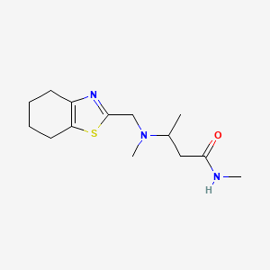 N-methyl-3-[methyl(4,5,6,7-tetrahydro-1,3-benzothiazol-2-ylmethyl)amino]butanamide