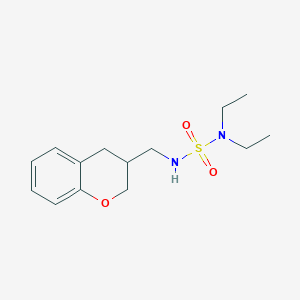 molecular formula C14H22N2O3S B3783163 N'-(3,4-dihydro-2H-chromen-3-ylmethyl)-N,N-diethylsulfamide 