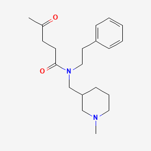 N-[(1-methyl-3-piperidinyl)methyl]-4-oxo-N-(2-phenylethyl)pentanamide