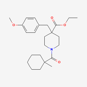 ethyl 4-(4-methoxybenzyl)-1-[(1-methylcyclohexyl)carbonyl]-4-piperidinecarboxylate