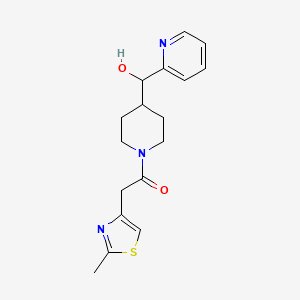 {1-[(2-methyl-1,3-thiazol-4-yl)acetyl]piperidin-4-yl}(pyridin-2-yl)methanol