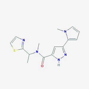 N-methyl-3-(1-methyl-1H-pyrrol-2-yl)-N-[1-(1,3-thiazol-2-yl)ethyl]-1H-pyrazole-5-carboxamide