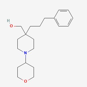 [4-(3-phenylpropyl)-1-(tetrahydro-2H-pyran-4-yl)-4-piperidinyl]methanol