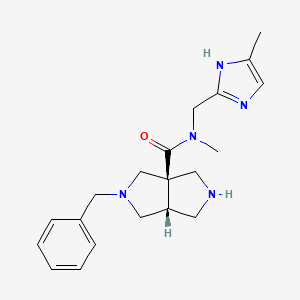 (3aR,6aR)-5-benzyl-N-methyl-N-[(5-methyl-1H-imidazol-2-yl)methyl]-1,2,3,4,6,6a-hexahydropyrrolo[3,4-c]pyrrole-3a-carboxamide