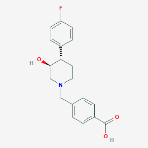 4-{[(3S*,4S*)-4-(4-fluorophenyl)-3-hydroxypiperidin-1-yl]methyl}benzoic acid