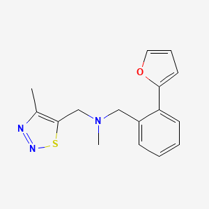 1-[2-(2-furyl)phenyl]-N-methyl-N-[(4-methyl-1,2,3-thiadiazol-5-yl)methyl]methanamine