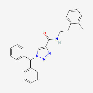 1-(diphenylmethyl)-N-[2-(2-methylphenyl)ethyl]-1H-1,2,3-triazole-4-carboxamide