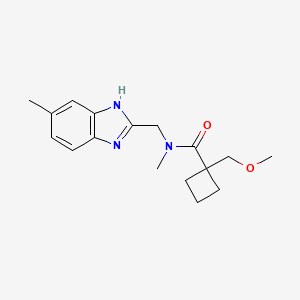 1-(methoxymethyl)-N-methyl-N-[(5-methyl-1H-benzimidazol-2-yl)methyl]cyclobutanecarboxamide