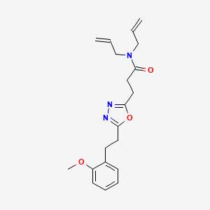 N,N-diallyl-3-{5-[2-(2-methoxyphenyl)ethyl]-1,3,4-oxadiazol-2-yl}propanamide