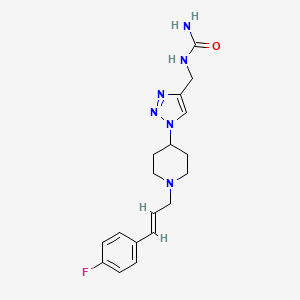 N-[(1-{1-[(2E)-3-(4-fluorophenyl)-2-propen-1-yl]-4-piperidinyl}-1H-1,2,3-triazol-4-yl)methyl]urea trifluoroacetate