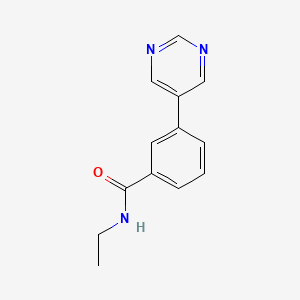 N-ethyl-3-pyrimidin-5-ylbenzamide