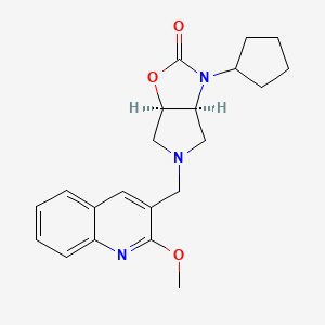 (3aS,6aR)-3-cyclopentyl-5-[(2-methoxyquinolin-3-yl)methyl]-3a,4,6,6a-tetrahydropyrrolo[3,4-d][1,3]oxazol-2-one