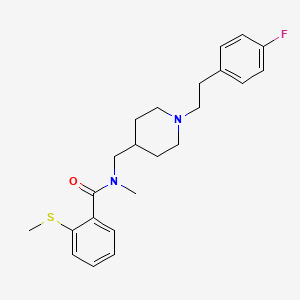 N-({1-[2-(4-fluorophenyl)ethyl]-4-piperidinyl}methyl)-N-methyl-2-(methylthio)benzamide