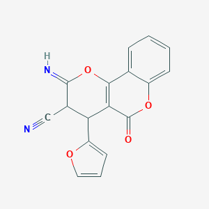 2-amino-4-(2-furyl)-5-oxo-4H,5H-pyrano[3,2-c]chromene-3-carbonitrile