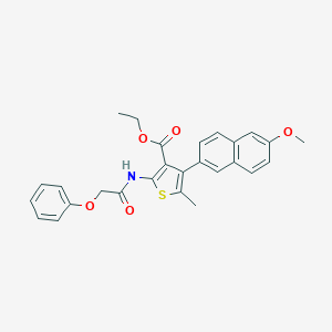 Ethyl 4-(6-methoxy-2-naphthyl)-5-methyl-2-[(phenoxyacetyl)amino]-3-thiophenecarboxylate