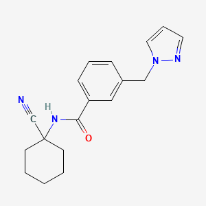 N-(1-cyanocyclohexyl)-3-(1H-pyrazol-1-ylmethyl)benzamide