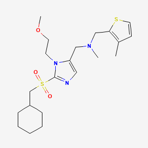 1-[2-[(cyclohexylmethyl)sulfonyl]-1-(2-methoxyethyl)-1H-imidazol-5-yl]-N-methyl-N-[(3-methyl-2-thienyl)methyl]methanamine