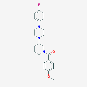 1-(4-fluorophenyl)-4-[1-(4-methoxybenzoyl)-3-piperidinyl]piperazine