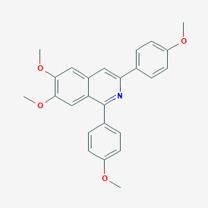 molecular formula C25H23NO4 B378375 6,7-Dimethoxy-1,3-bis(4-methoxyphenyl)isoquinoline 