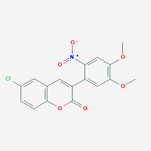 6-chloro-3-(4,5-dimethoxy-2-nitrophenyl)-2H-chromen-2-one