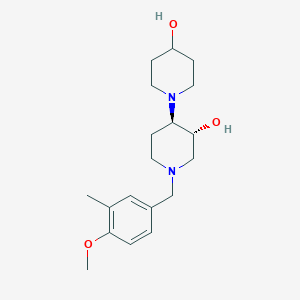 (3R,4R)-4-(4-hydroxypiperidin-1-yl)-1-[(4-methoxy-3-methylphenyl)methyl]piperidin-3-ol